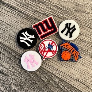 NY Sports Teams Croc Pins